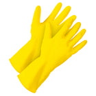 Forcefield Flocklined Latex Dishwashing Style Rubber Gloves - Large-General purpose