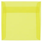 JAM Paper 5.5 x 5.5 Square Envelopes, Yellow Translucent Vellum, 100 Pack (PACV506g)-Primary yellow