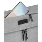 Bugatti Reborn Collection Convertible Crossbody/Waist Bag - Grey (CBY2234BU-GREY)-Front zippered pocket on flap for quick access to your belongings