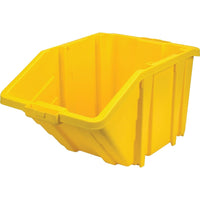 Kleton Jumbo Plastic Bins, 15-1/2" W x 13" H x 25" D, Yellow, 200 Lbs. Capacity - 3 Pack-Capacity: 200 lbs.