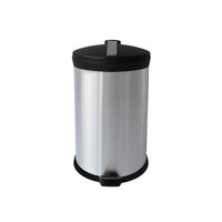 Futech – Poubelle RB-20L, 20 litres, 18 1/2 x 12 x 12 (po), acier inoxydable-Poubelle à capacité de 20 litres, diamètre de 12 po