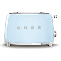 SMEG 50's Style 2 Slice Toaster, Pastel Blue (TSF01PBUS)-2 Slice Toaster