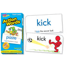TREND enterprises, Inc. Action Words Skill Drill Flash Cards, 96 cards-Clear, easy-to-read text and color illustrations on white background