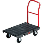 Heavy-duty Platform Trucks, Caster Type, 8" Rubber, Wt. Lbs., 76-Overall Dimensions W" x L" x H" - 24 x 52 1/4 x 41 3/4