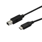 StarTech USB-C to USB-B Printer Cable, M/M, 0.5 m, USB 2.0-Short 50cm cable perfect for close-range connections and portable applications