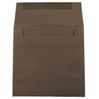 JAM Paper 6.5" x 6.5" Square Envelopes, Chocolate Brown, 1000 Pack (227912746b)-Brown paper envelopes