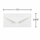 JAM Paper Monarch Commercial Envelopes - 3 7/8" x 7 1/2" - White - 100 Pack-Quantity: 100/pack