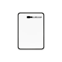 Quartet Vinyl Wrap Magnetic Dry-Erase Board - 12"H x 9"W - Black-Magnetic painted steel dry-erase board suitable for home usage