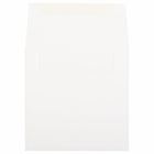 JAM Paper 5.5" x 5.5" Square Envelopes, White Semi Glossy, 100 Pack (02792259b)-White paper envelopes