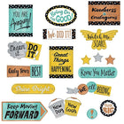 TREND enterprises Inc. I Love Metal - Phrases Bulletin Board Set - 18 Pack-18 pieces, longest at 17". 3 signs fit 9"x12" frames.