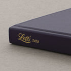 LETTS Icon Book Ruled Notebook - 7-7/8" x 5" - Navy - 235 Pages-Ribbon page marker and internal back pocket