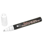 JAM Paper Marvy Uchida Liquid Chalk Marker Erasable Dustless - Chisel Tip - White-Marker Tip: Chisel