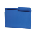 Hilroy File Folders - Letter Size - 9" x 11 3/4" - Blue - 100 Pack-Letter size coloured file folders