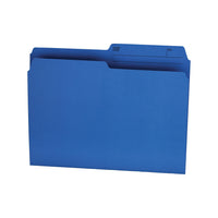 Hilroy File Folders - Letter Size - 9" x 11 3/4" - Blue - 100 Pack-Letter size coloured file folders