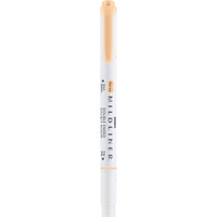 Zebra Mildliner Double Ended Highlighter - Honey Orange-Honey Orange