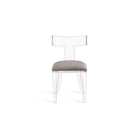 Plata Import Acrylic Velvet Chair-Dining chair