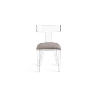 Plata Import Acrylic Velvet Chair-Dining chair