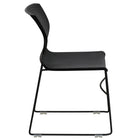 Flash Furniture HERCULES Series Black Full Back Stack Chair with Black Frame-Stacks up to 25 Chairs High