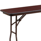Flash Furniture – Table pliante rectangulaire avec surface en stratifié acajou de 18 x 72 po (YT1872MELWAL)-Table pliante de 6 pieds
