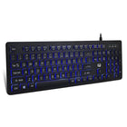Adesso AKB-139EB Large Print illuminated Desktop Keyboard-USB