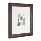 kieragrace Austin Archer Photo Frame - 11" x 14", Matted for 8" x 10", Walnut Finish-Walnut finish, plastic curved inlay frame