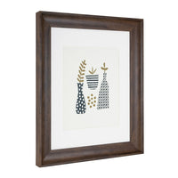 kieragrace Austin Archer Photo Frame - 11" x 14", Matted for 8" x 10", Walnut Finish-Walnut finish, plastic curved inlay frame