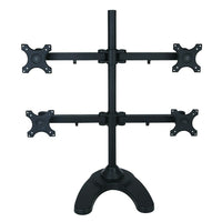 TygerClaw Quad-Arm Desk Mount for 4 Display, 27.5" x 20" x 16.5", Black-Medium size desk mount