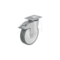 Blickle Polyurethane Caster, Wheel Diameter: 7-7/8" (200.025 Mm), Caster Type: Swivel w/Brake (LK-POTH 200R-FI)-Wheel Diameter: 7-7/8" (200.025 mm)