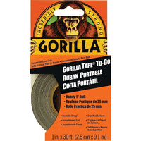 Gorilla Tape To-Go, 30ft-Double-Thick Adhesive: Grips smooth, rough and uneven surfaces
