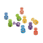 Quartet Magnetic Pushpins - Assorted Colours - 20 Pack-Magnetic push pins