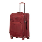 Air Canada Central 24" Softside Spinner Luggage - Burgundy-8-wheels spinner