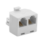 Basic Tech Duplex In-Wall Adapter - White-2 jack converter