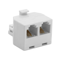 Basic Tech Duplex In-Wall Adapter - White-2 jack converter