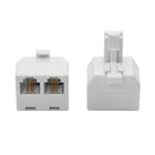 Basic Tech Duplex In-Wall Adapter - White-Clean Design