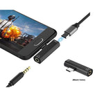 Speedex 2 In 1 Type-C to 3.5mm Audio & Type-C Charging Port adapter-plug and play
