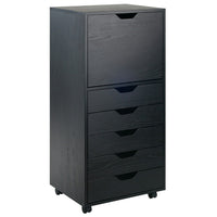 Winsome 20616 Halifax Cabinet Black Finish-Constructed of composite wood, Black finish