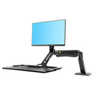 North Bayou 24"-35" Sit-Stand Desktop Workstation with USB Port - Black (FC40-B)-Compatible Screen Size: 24" - 35"