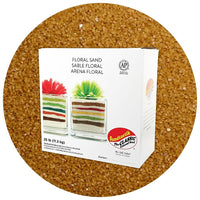 Sandtastik Floral Coloured Sand, 25 lb (11.3 kg) Box, Mocha Latte-Coarse grain with natural sparkle throughout