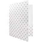 JAM Paper Handmade Folders, White with Burgundy Dots, 12 Pack (9935980g)-4