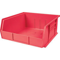 Kleton Stack & Hang Bin, 11" W x 5" H x 10-7/8" D, Red - 12 Pack-Capacity: 50 lbs.