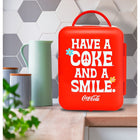 Coca-Cola Smile 1971 Series Mini Fridge 6 Can Cooler/Warmer-9