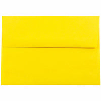 JAM Paper A7 Invitation Envelopes, 5.25 x 7.25, Brite Hue Yellow Recycled, 1000 Pack (96326B)-Yellow