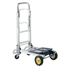 Safco Hide Away Hand Truck-Two 6" solid rubber wheels