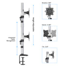 ShoppingAll Dual Vertical Monitor Desk Stand-5