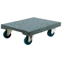 Kleton Heavy Duty Maple Dollies, Carpeted, 30"D-Caster type: 4" blue elastic