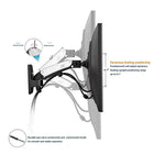 North Bayou 17"-27" Gas-Strut Monitor Wall Mount - F120-S, Silver-Material: Aluminum Alloy
