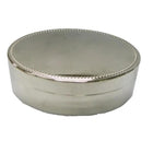 Elegance Nickel Plated Oval Jewelry Box, 4.5" x 3"-Made with tarnish-resistant nickel plating.