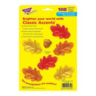Trend Enterprises Fall Oak Leaves & Acorns Classic Accents Variety Pack, 162 Pack (T-10654)-Leaves & Acorns