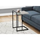 Monarch Specialties 3631 Accent Table - 25"H/Grey Reclaimed Wood/Black Metal-Product dimensions: 26.5" H x 16" L x 18.25" W