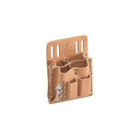 Klein Tools Tool Pouch Leather 8-Pockets Knife Snap (5164)-Material: Leather
